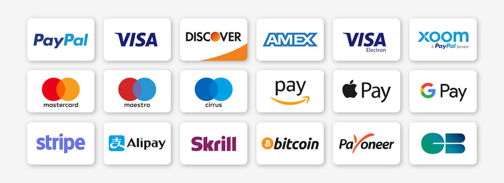 We accept all major credit and debit cards